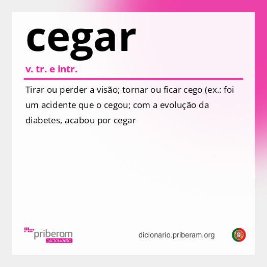 Significado de cegar